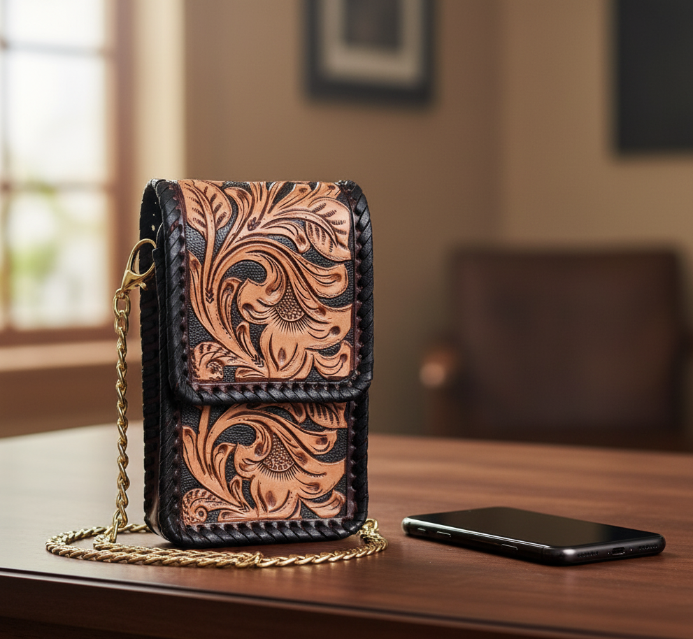 Handmade Crossbody Mobile Sling Bag for Women | Stylish Phone Pouch with Detachable Strap