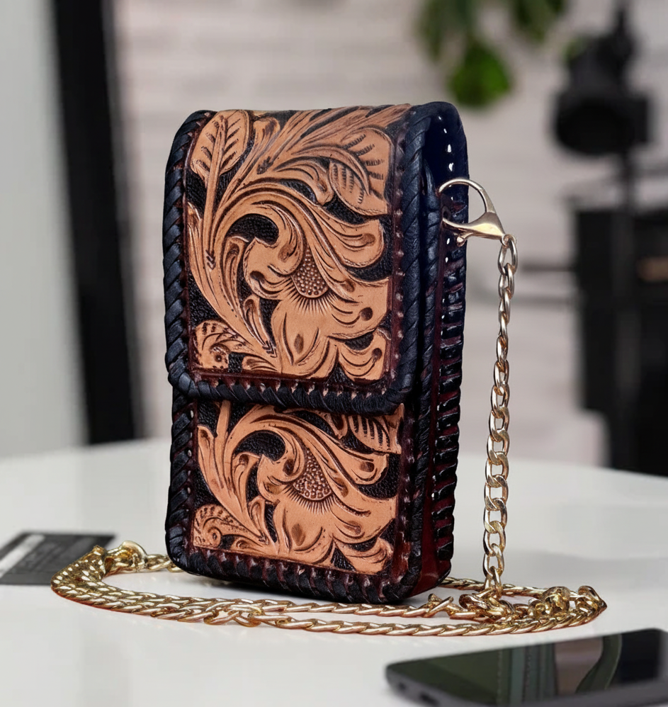 Handmade Crossbody Mobile Sling Bag for Women | Stylish Phone Pouch with Detachable Strap
