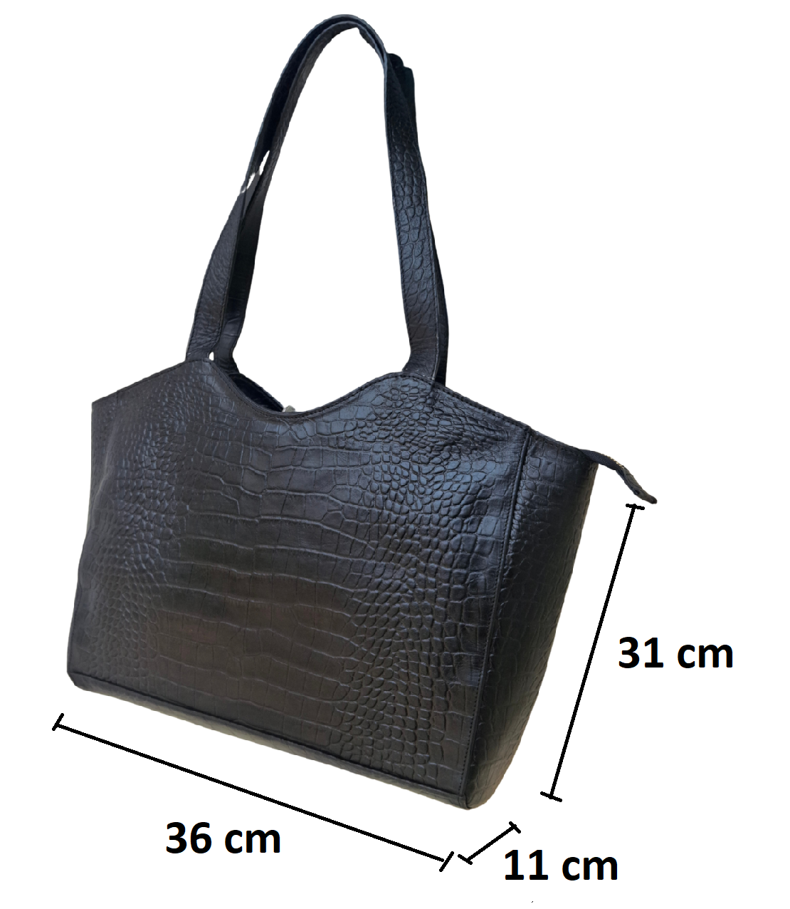 Genuine Leather Croc Handbag for Women- Gifts For women ,,Fashion Casual Leather Handbag