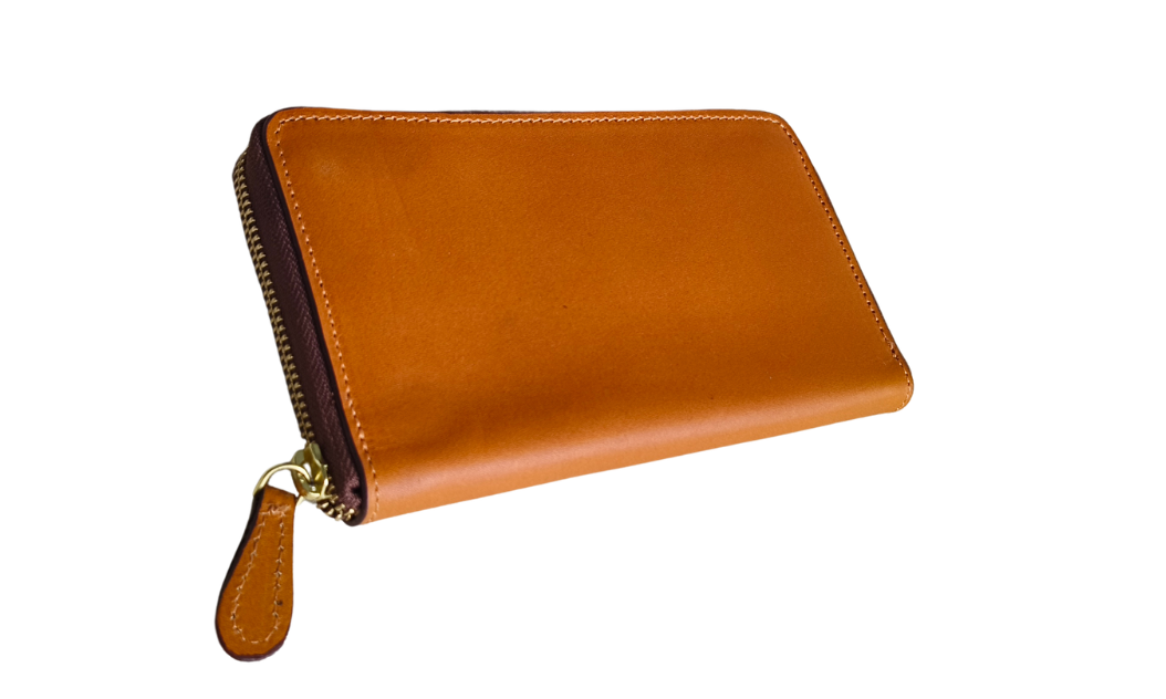Handmade Plain Tan Clutch For Women