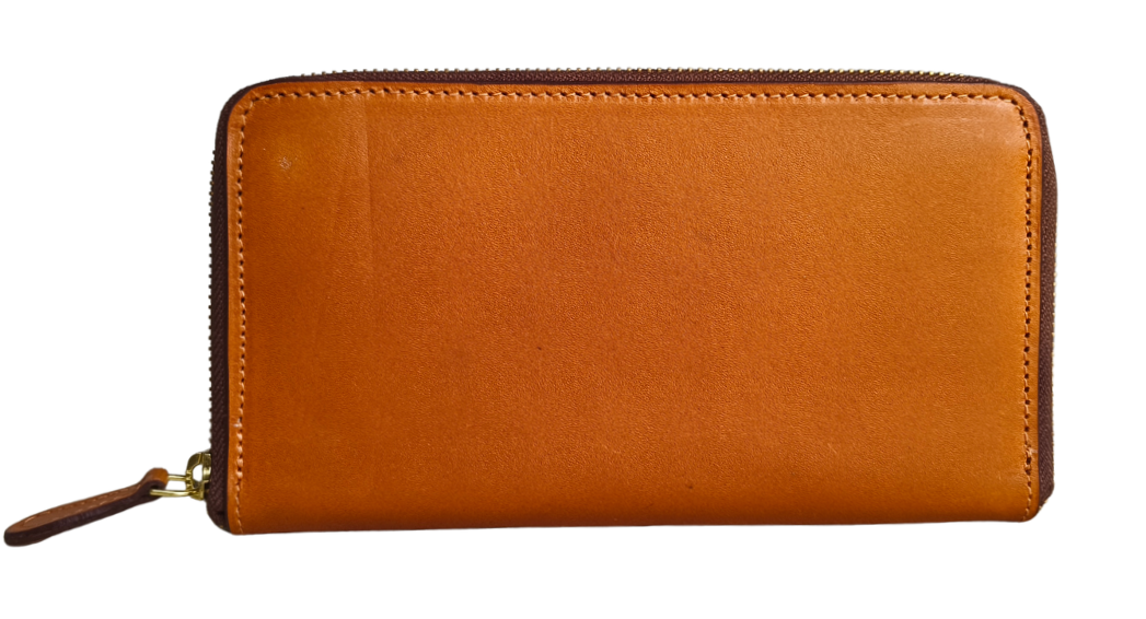 Handmade Plain Tan Clutch For Women