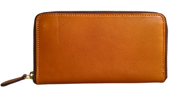 Handmade Plain Tan Clutch For Women