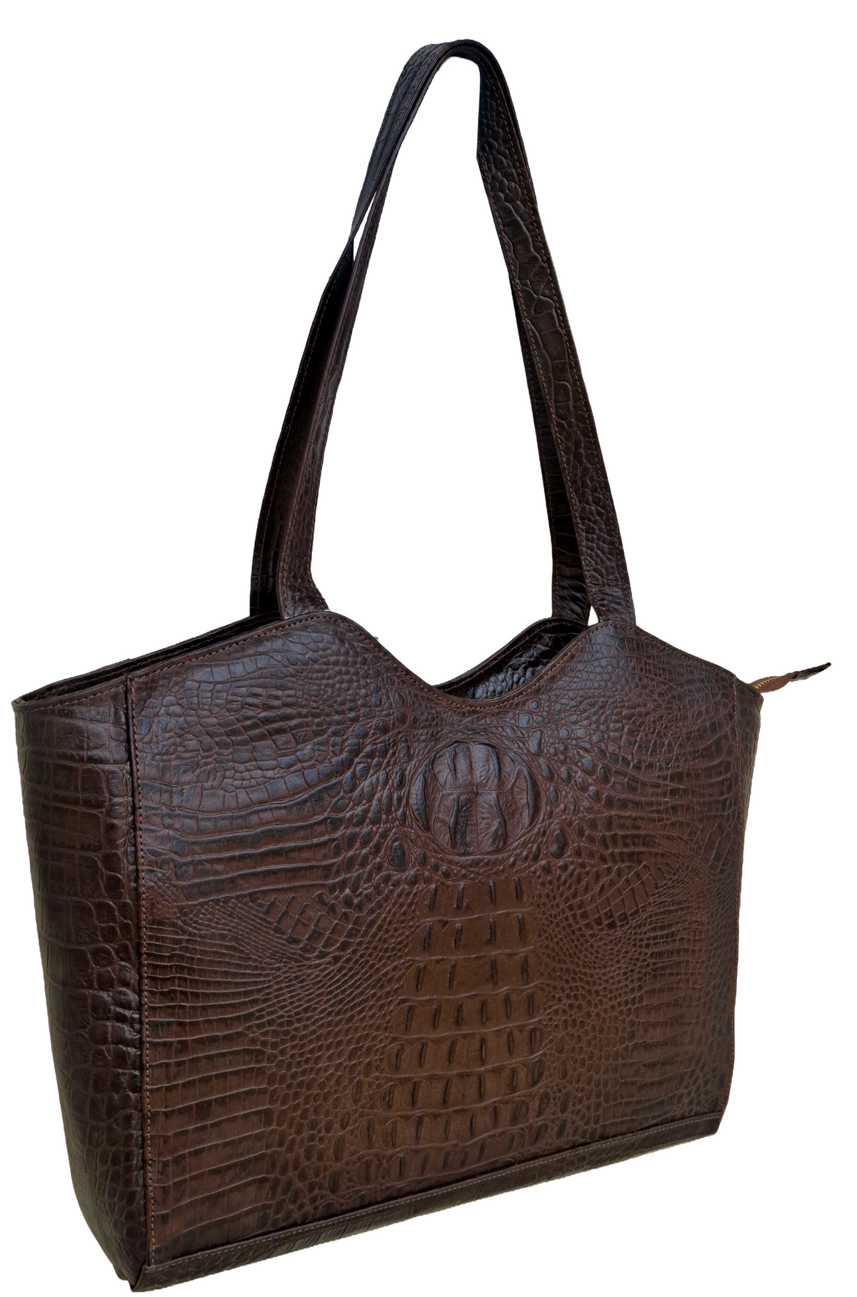 Genuine Leather Croc Handbag for Women- Gifts For women ,,Fashion Casual Leather Handbag