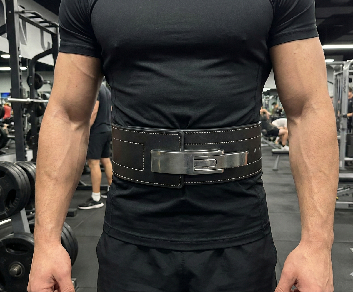 Weight Lifting and Powerlifting Belt With Brass Lever Buckle for Men