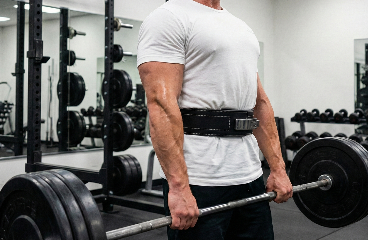 Weight Lifting and Powerlifting Belt With Brass Lever Buckle for Men