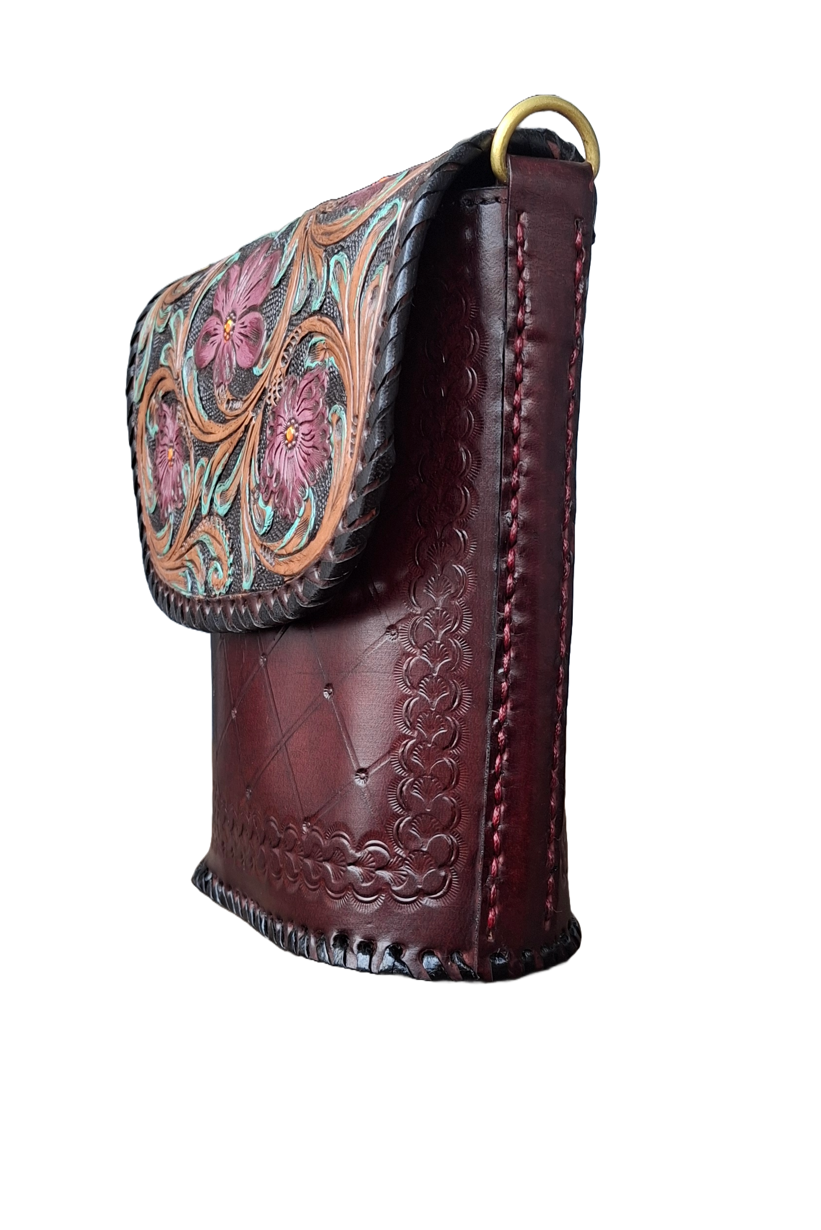Hand-Carving, Crafted Premium Handmade Women's Leather Sling Bag - Unique, Versatile, and Stylish Bags