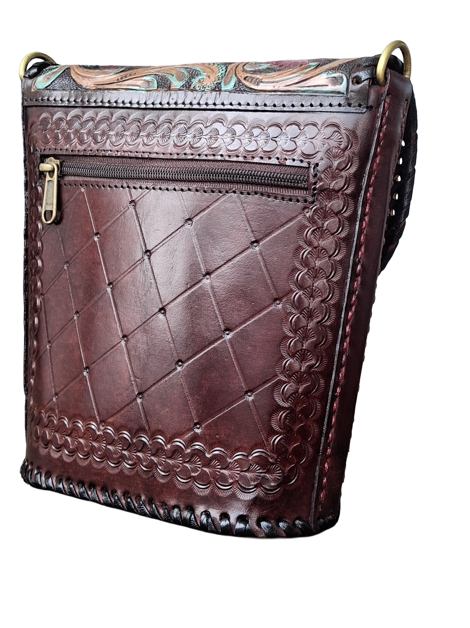 Hand-Carving, Crafted Premium Handmade Women's Leather Sling Bag - Unique, Versatile, and Stylish Bags