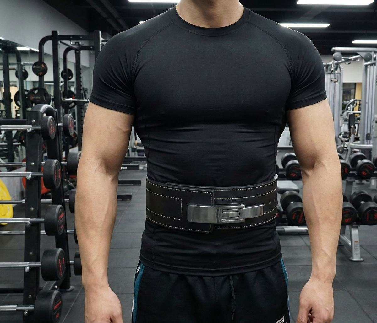 Weight Lifting and Powerlifting Belt With Brass Lever Buckle for Men