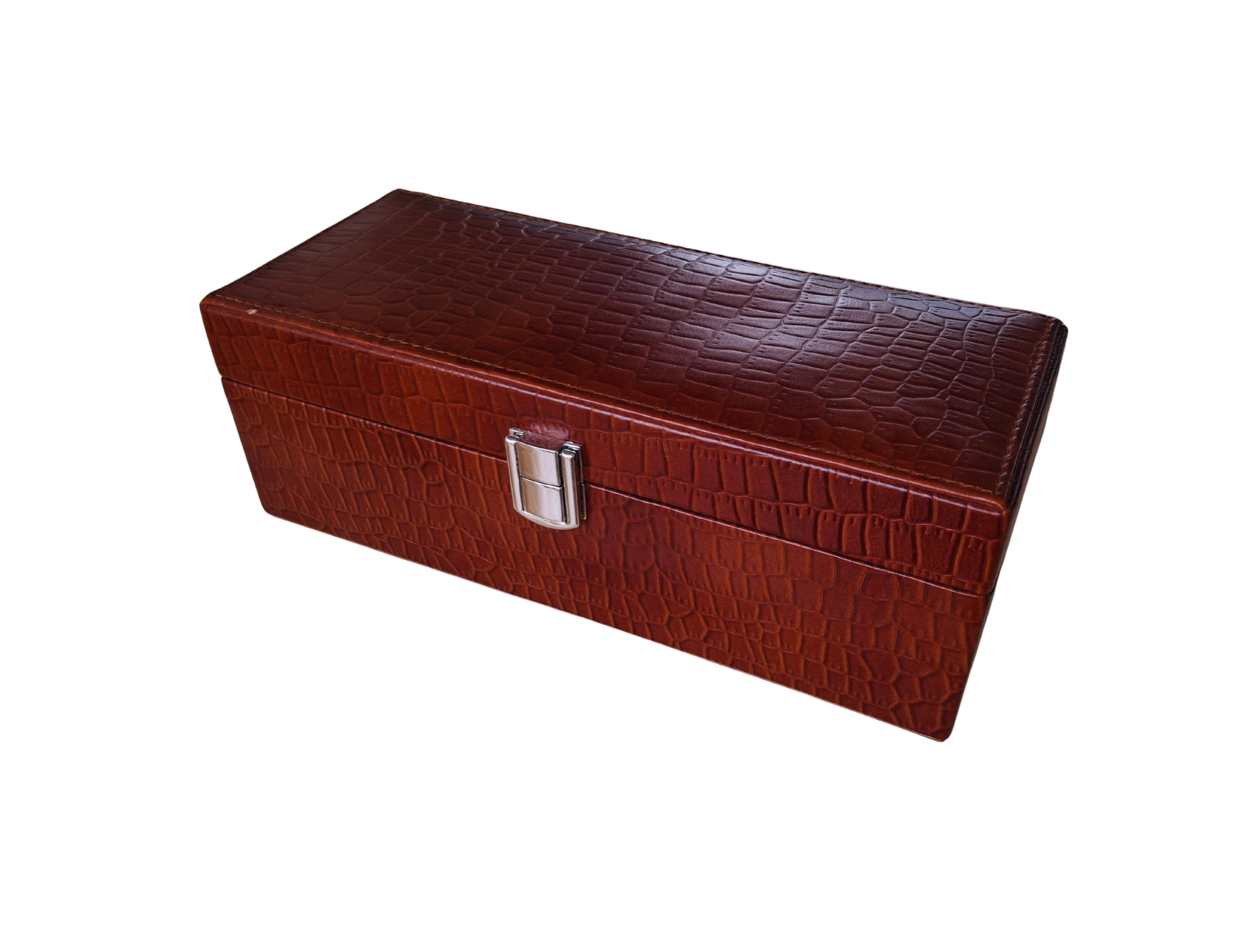 Genuine Leather 4-Slot Watch Box, Vintage Charm, Gift For Men And Women