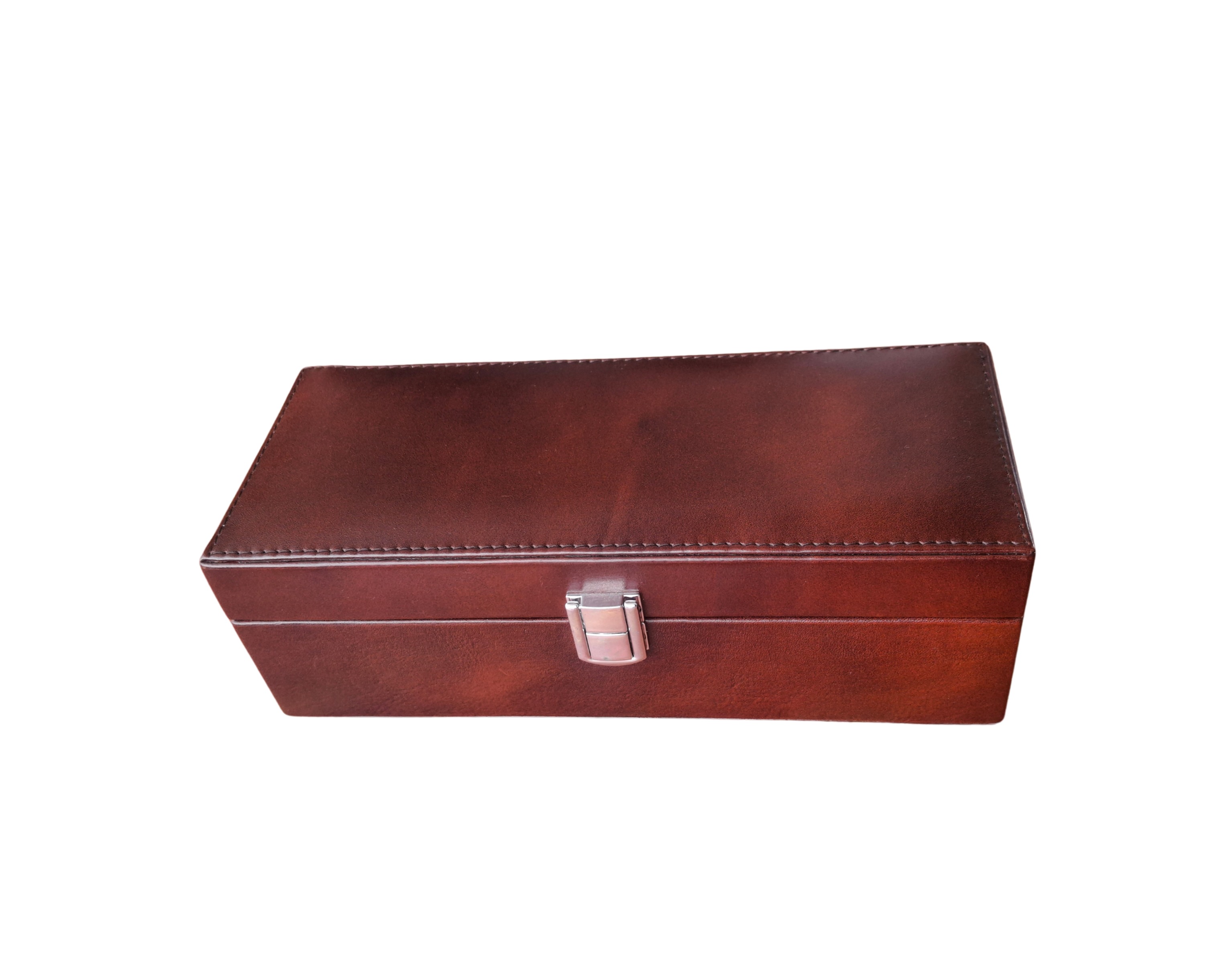 Genuine Leather 4-Slot Watch Box, Vintage Charm, Gift For Men And Women