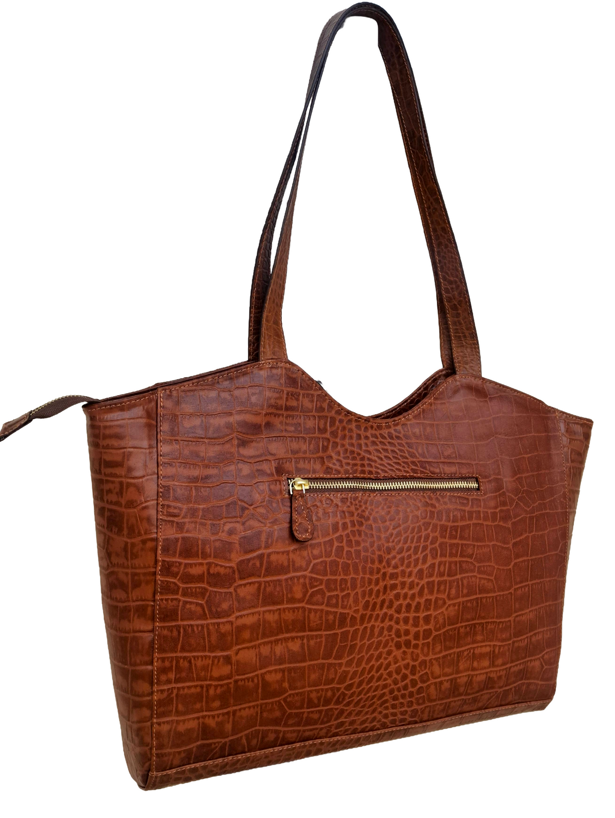 Genuine Leather Croc Handbag for Women- Gifts For women ,,Fashion Casual Leather Handbag